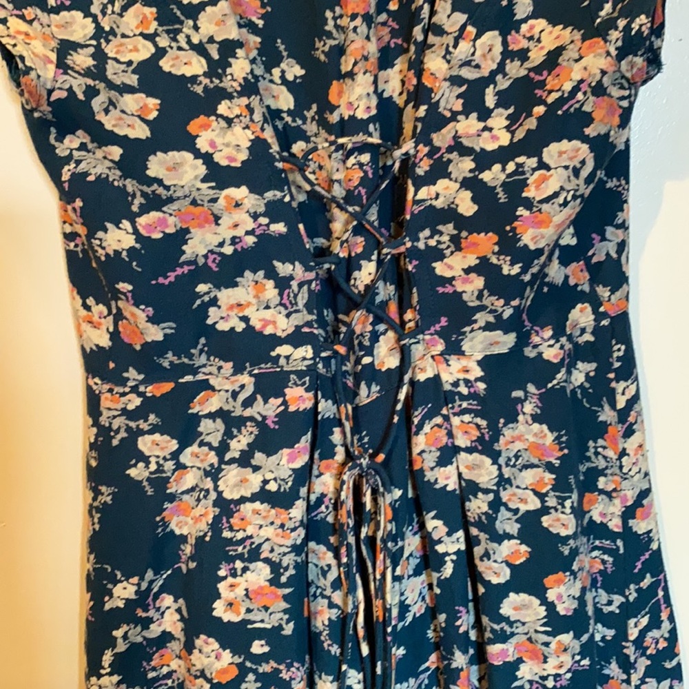 Teal Flowered Romper - image 4